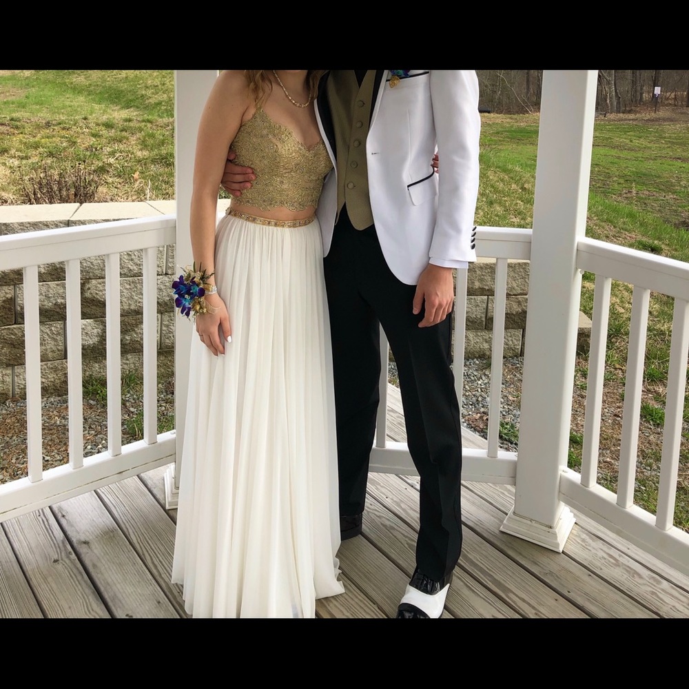 SIZE 0 SHERRI HILL TWO-PIECE PROM DRESS